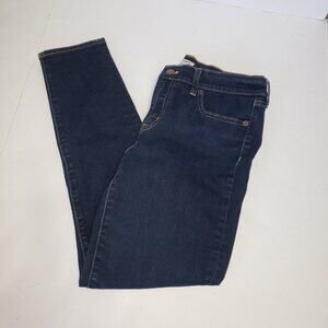 J. Crew Jeans Skinny Fit Blue Dark Wash 9 inch Rise Five Pocket size 28/29